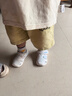 基诺浦（ginoble）宝宝学步鞋夏季季软底透气婴儿凉鞋男女8-18个月儿童机能鞋GB2203 白色/浅灰色/纯净蓝 20 125mm 适合脚长125-129mm 实拍图