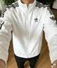 adidas情侣款复古风梭织立领夹克外套男女秋季阿迪达斯官方三叶草 实拍图