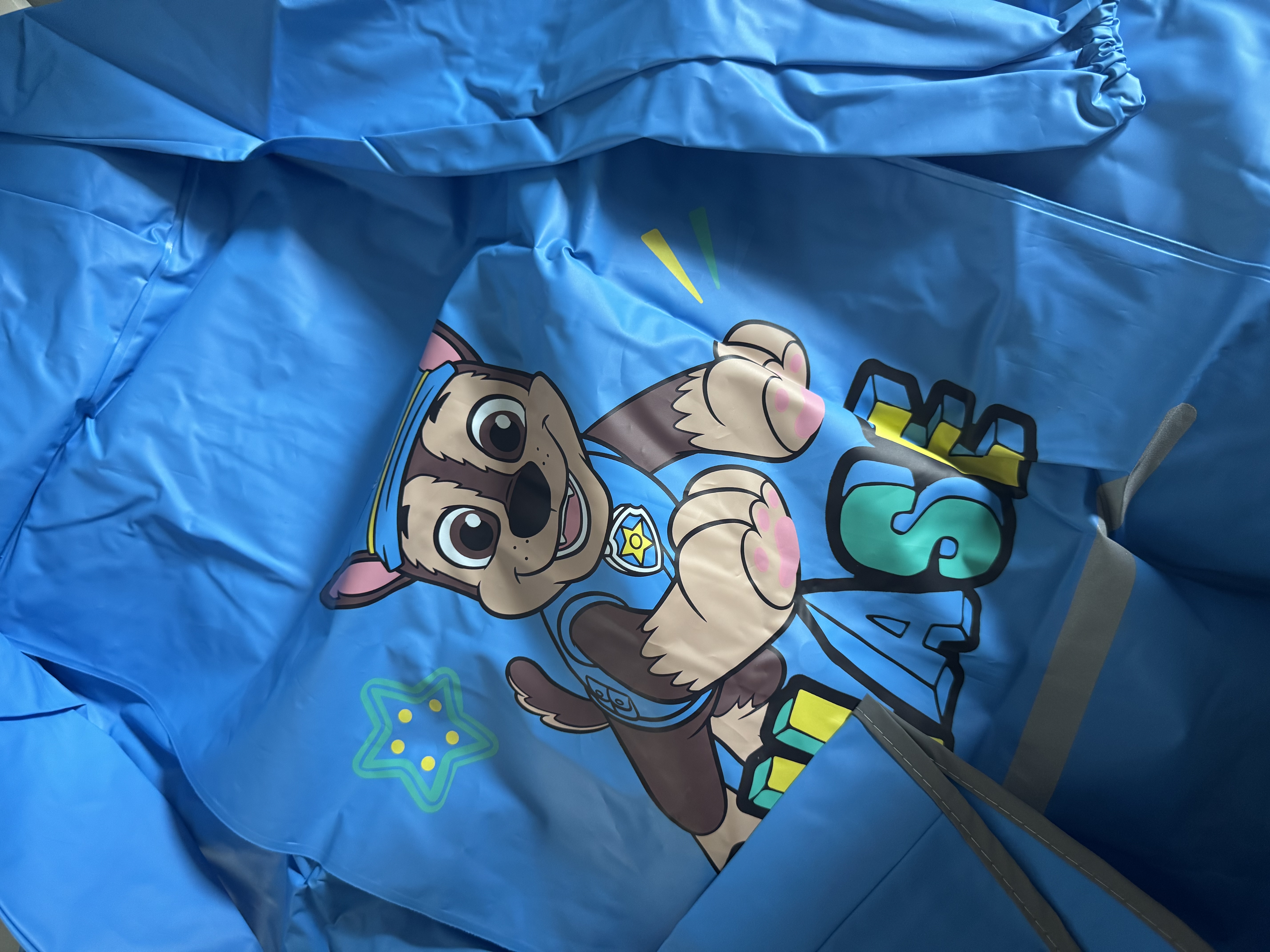 汪汪队立大功（PAW PATROL）儿童雨衣带书包位男童宝宝雨衣幼儿园上学专用学生雨披PA1768A  M 实拍图