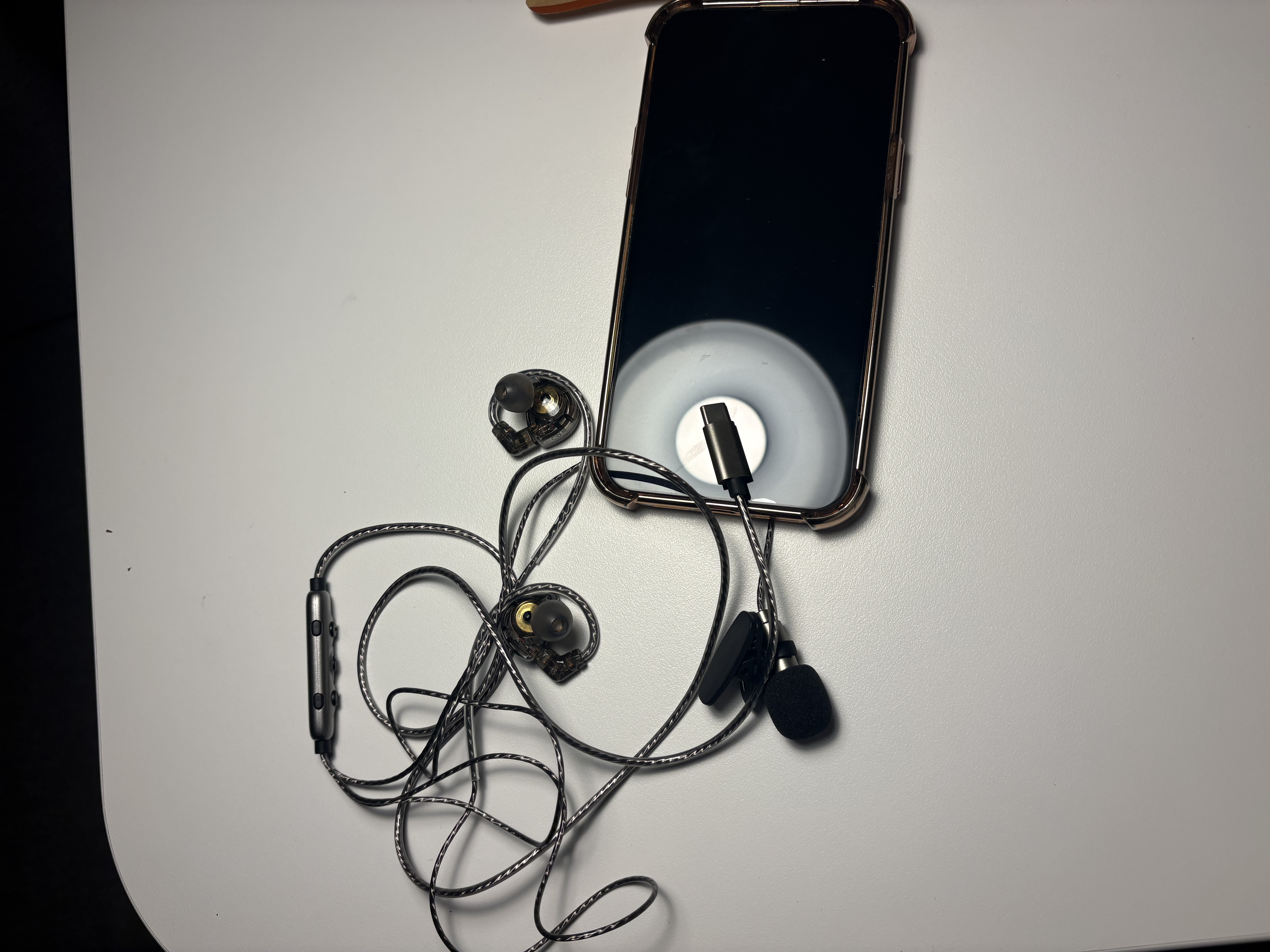 全民K歌腾讯音乐联合定制临境音电脑声卡线控K歌耳机麦克风音箱自带打分直播唱歌录音录歌KpodsPro-黑色 实拍图