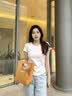 森马（Semir）短袖t恤女短款修身圆领内搭26夏凉感收腰V领上衣辣妹109326100003 实拍图