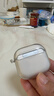 品胜适用AirPods4保护套 AirPods四代保护壳通用降噪版2024款苹果耳机保护套防摔软壳 透黑色 含挂绳 实拍图