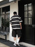 H8德训鞋男2026款春季板鞋真皮厚底莆田阿甘休闲风低帮女款运动鞋子 白黑条【莆田高品质】顺丰速发 42 实拍图