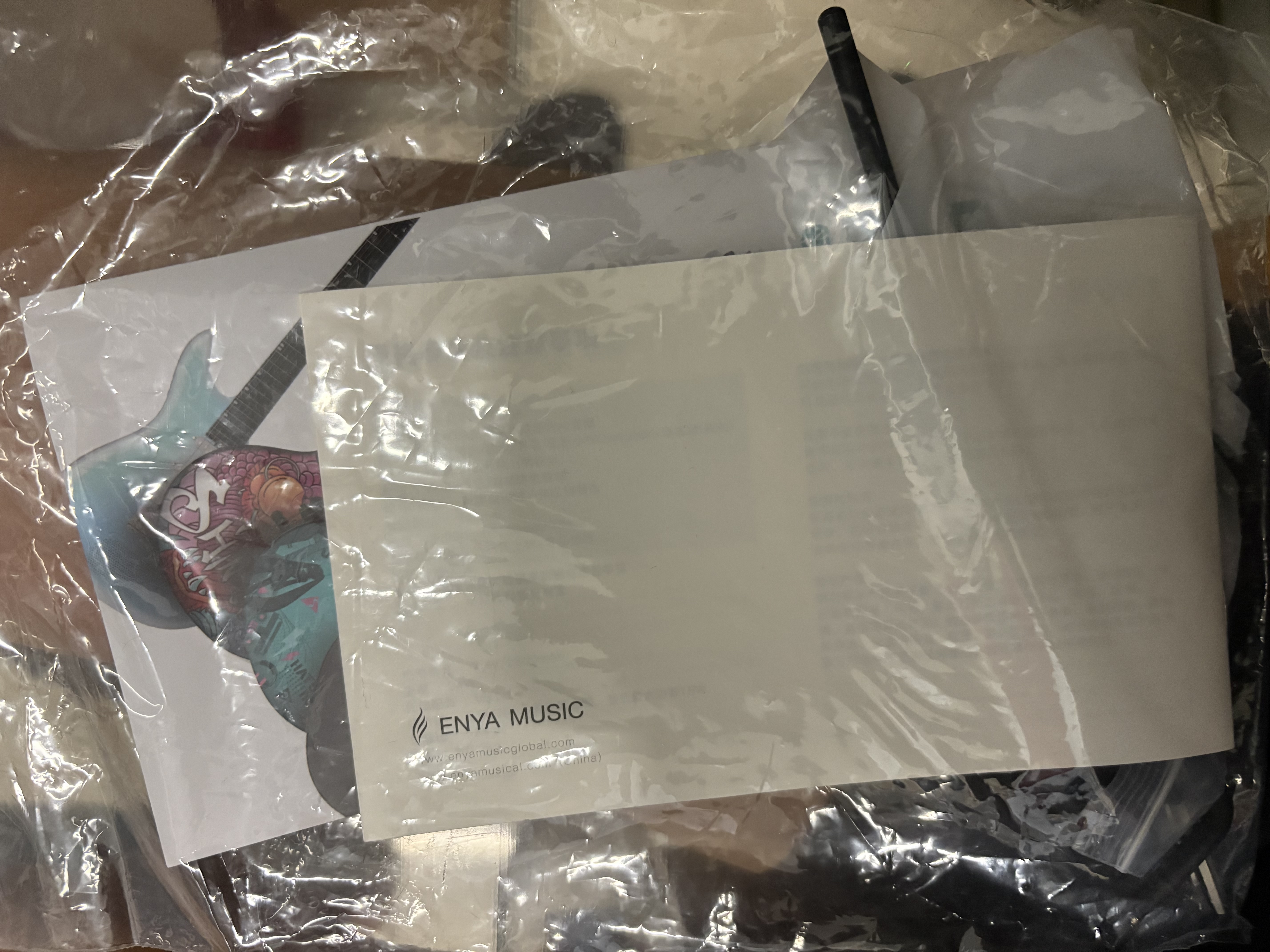 enya【于文文同款】恩雅Inspire电吉他碳纤维一体智能吉他入门进阶 实拍图