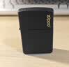 ZIPPO打火机之宝防风煤油黑裂漆-经典商标 生日礼物送男友斜光含油礼盒 实拍图