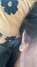 戚小米s999足银耳钉女养耳洞耳骨钉纯银耳环睡觉免摘防掉2026新款耳饰 999足银6mm耳钉一对【养耳防掉】 实拍图