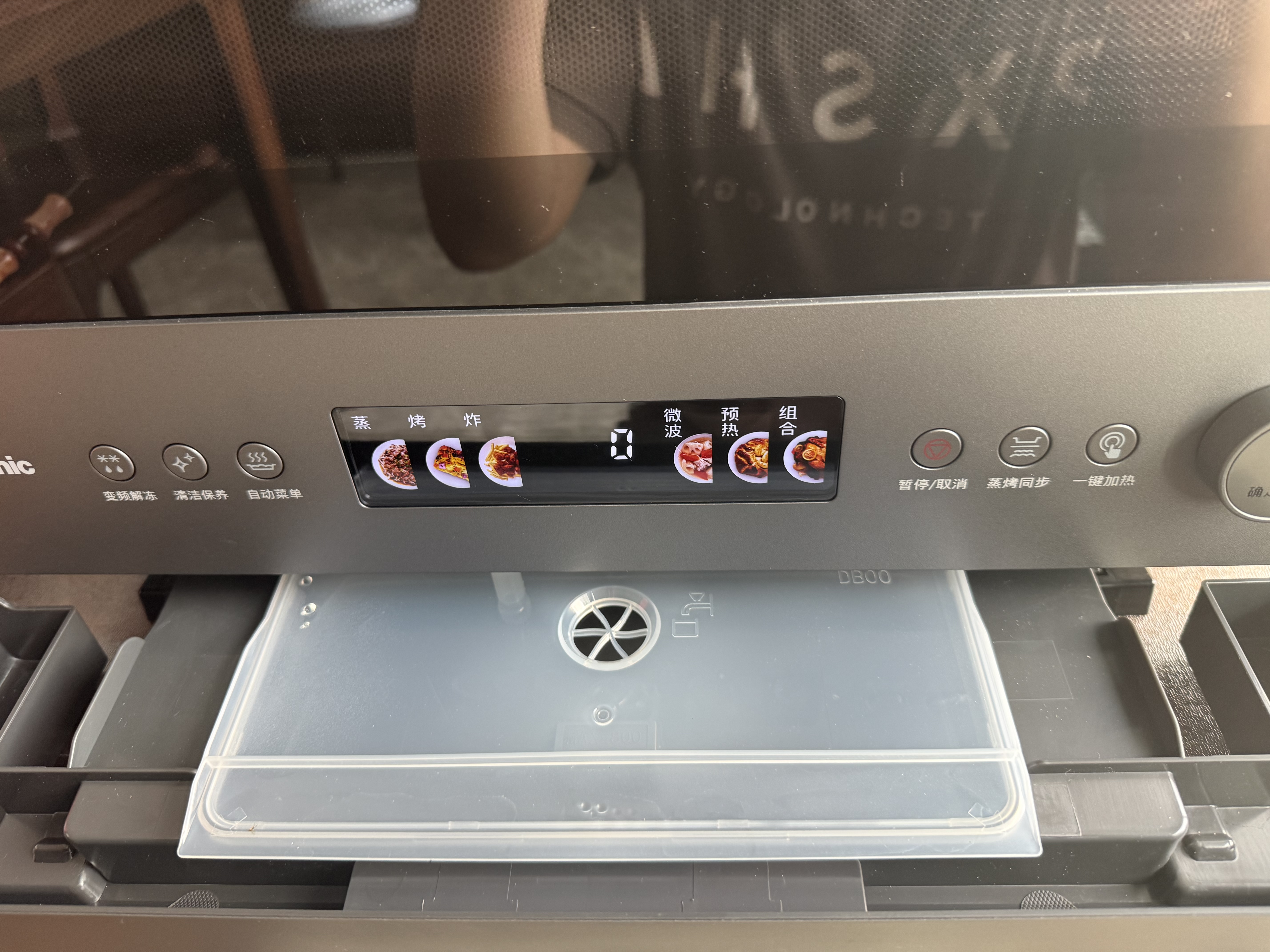 松下（Panasonic）万食炉2.0上烤炸下炖煮蒸变频微波台嵌两用28L大容量微蒸烤炸炖一体机NN-DS59QM 实拍图