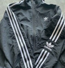 adidas通勤百搭三条纹休闲运动夹克外套男女春秋阿迪达斯三叶草   黑色（推荐选大一码)   M 实拍图