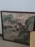 彩糖塘（CAITANGTANG）实木国画装裱框挂墙中式书法字画框客厅装饰相框卡纸裱画框架定制 8306红木色   可放50*50cm 实拍图