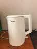 美的（Midea）电热水壶食品级304不锈钢自动断电双层防烫全钢无缝1.5L容量 MK-HJ1566 实拍图