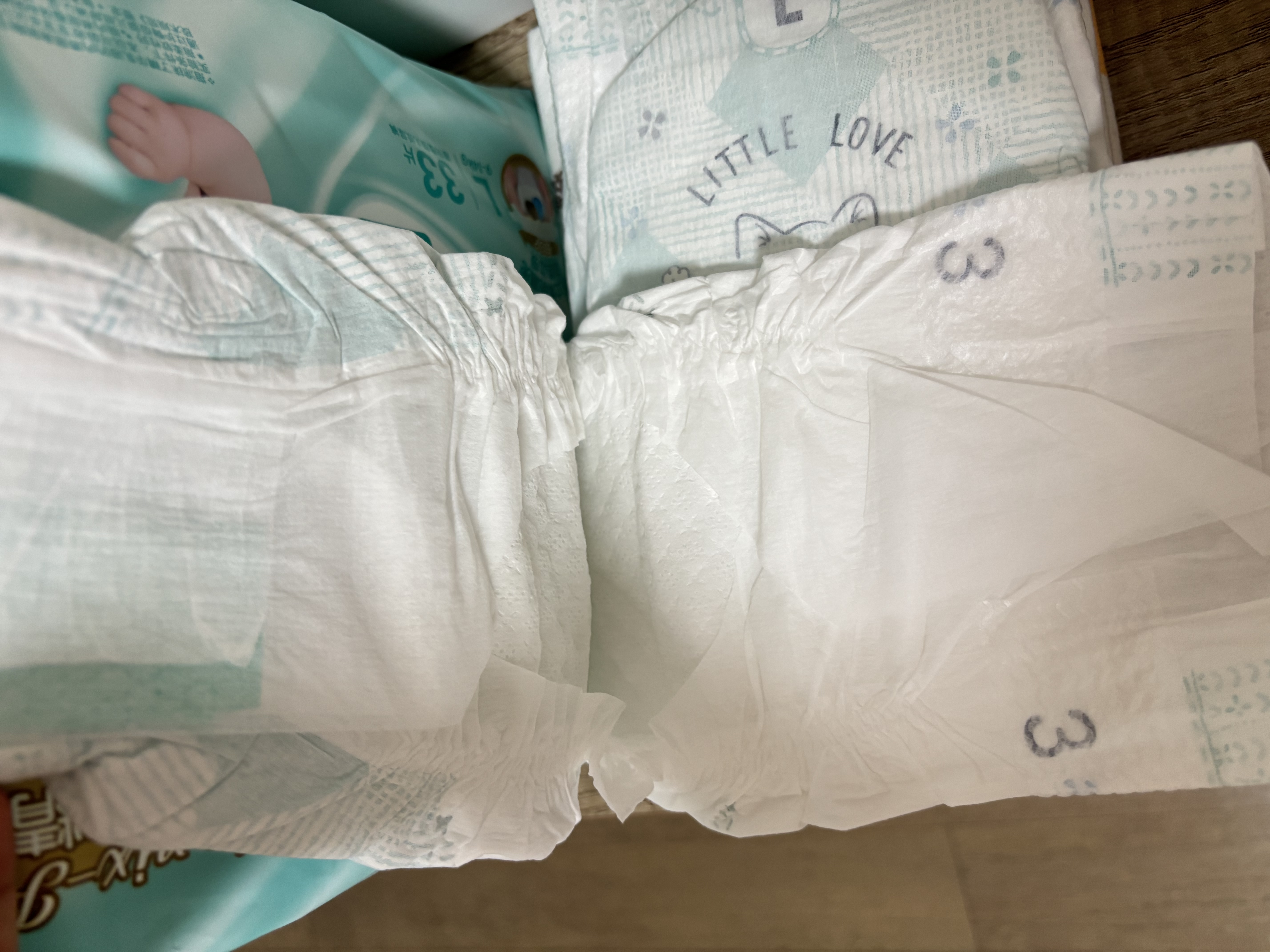 帮宝适类胎脂新一级帮纸尿裤L33夏季超薄新生儿婴儿尿不湿尿裤 实拍图