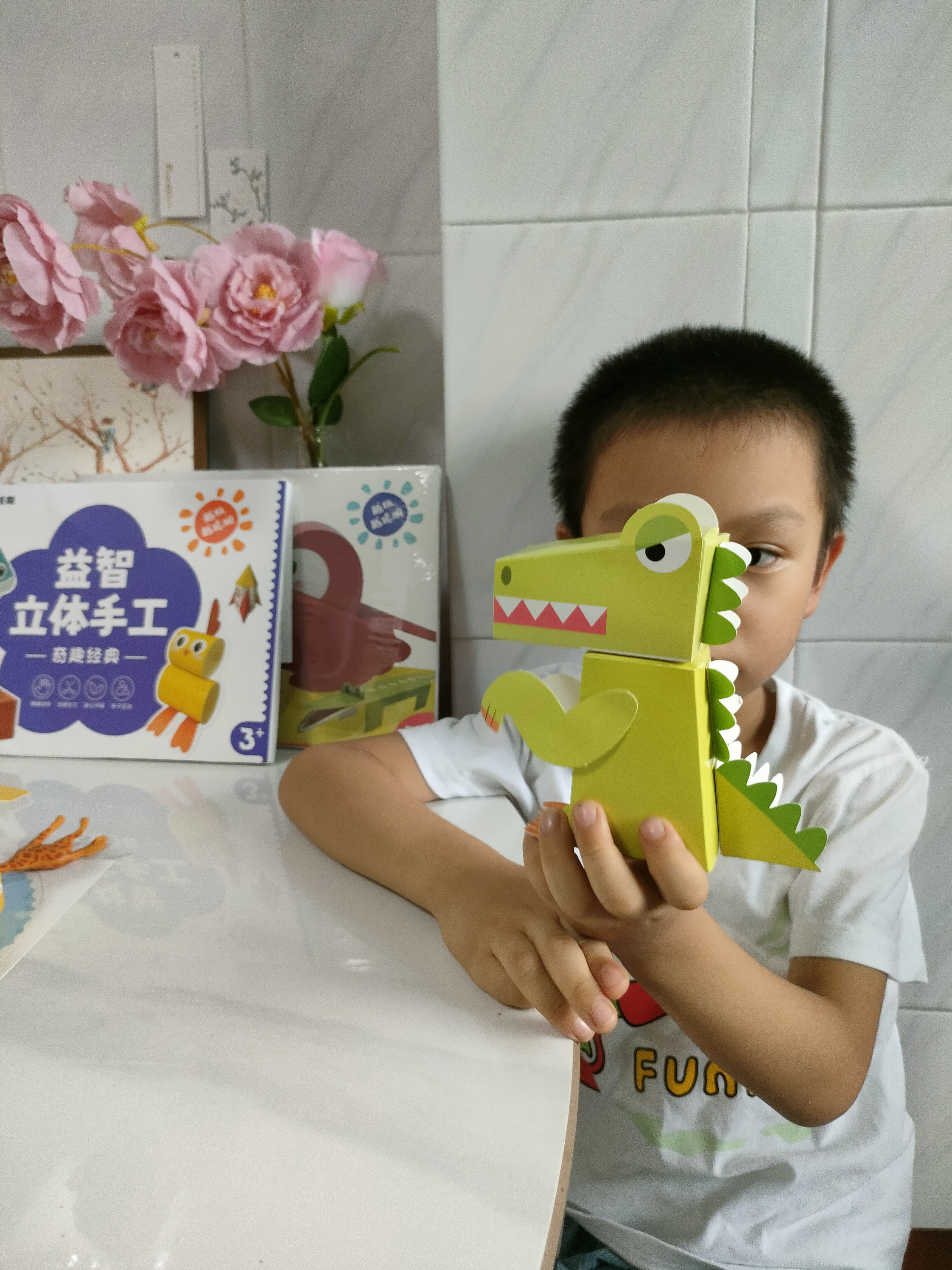 艾杰普（JEPPE）儿童折纸玩具手工diy免裁剪3d立体折纸动物造型男女3-6生日礼物 实拍图
