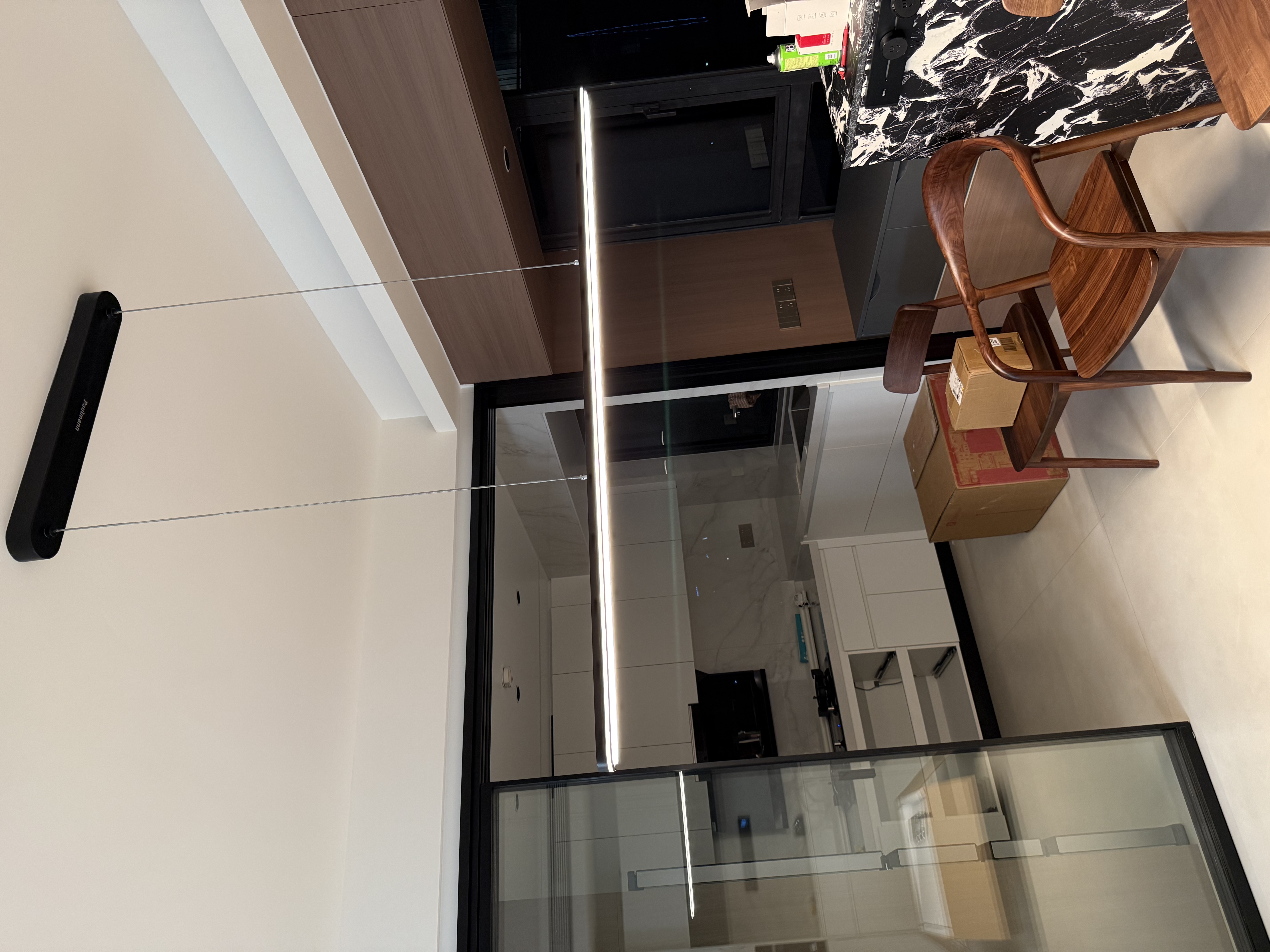Paulmann P德国柏曼护眼餐厅吊灯全光谱一字长条餐桌吧台LED灯具简约智能 【推荐1.6-2m长桌】柏曼节律智能【雅光黑】 实拍图