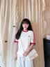 viney【何泓姗同款】牛皮斜挎包包女包轻奢生日礼物高级感送女友老婆 【白色】明星同款高档品牌手提小方包 时尚ck风小众单肩腋下包 实拍图
