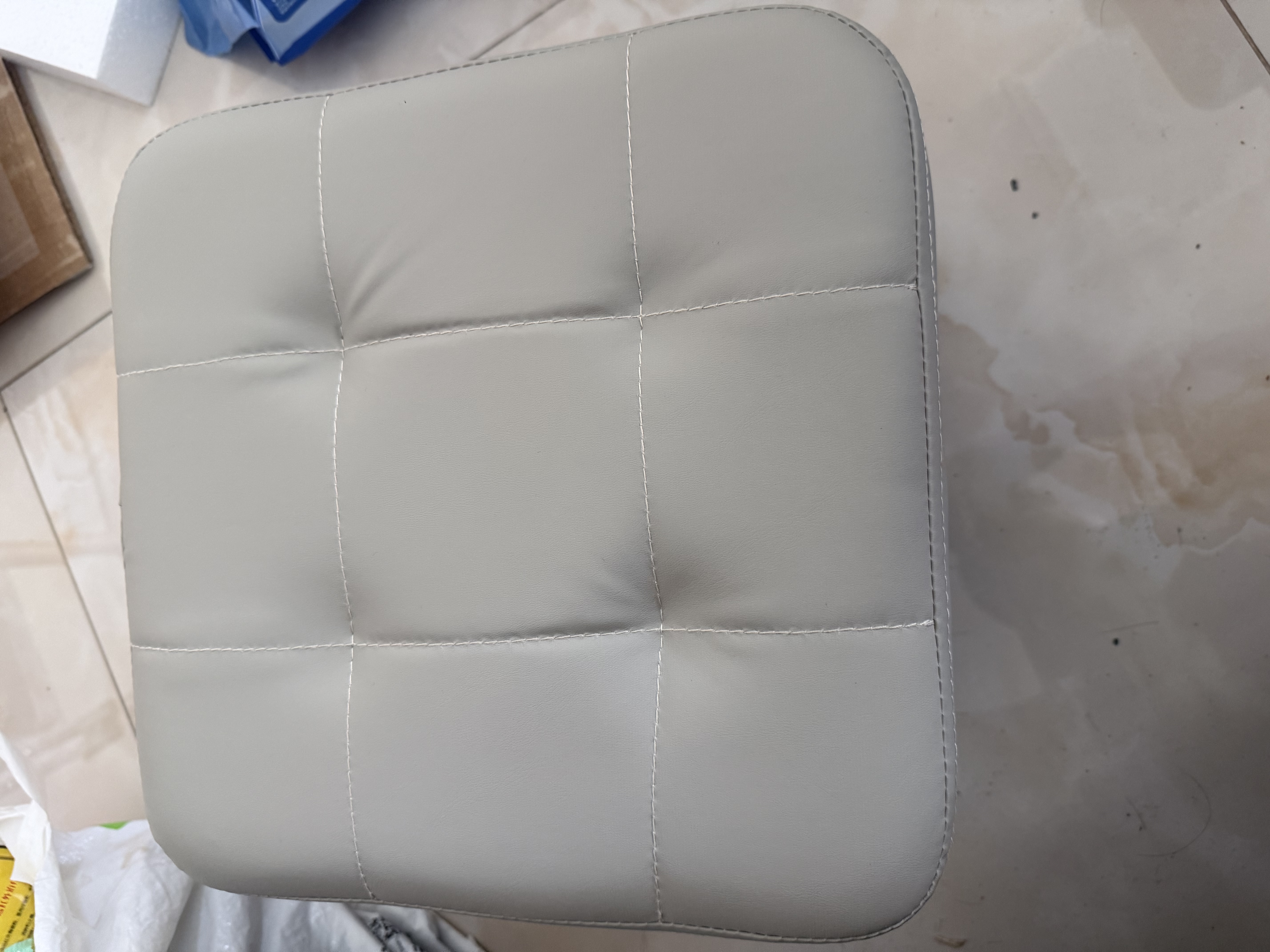家逸（JIAYI）万向轮移动小凳子客厅茶几沙发凳家用矮凳滑轮板凳软包换鞋脚踏凳 实拍图