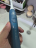飞利浦（PHILIPS）声波电动牙刷钻石3系【囤货装4刷头】5倍洁齿5种模式 情人节礼物送男生女友 HX5181/02 星云蓝 实拍图