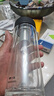万象（WANXIANG）抗菌双层玻璃杯经典皮纹V19RgL商务便携泡茶杯290ML大容量家用杯 实拍图