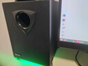 漫步者（EDIFIER）M30SW 2.1桌面游戏音箱 电脑音响音箱 RGB氛围灯 内置麦克风 光影低音炮 USB一线通 玄黑 毕业礼物 实拍图