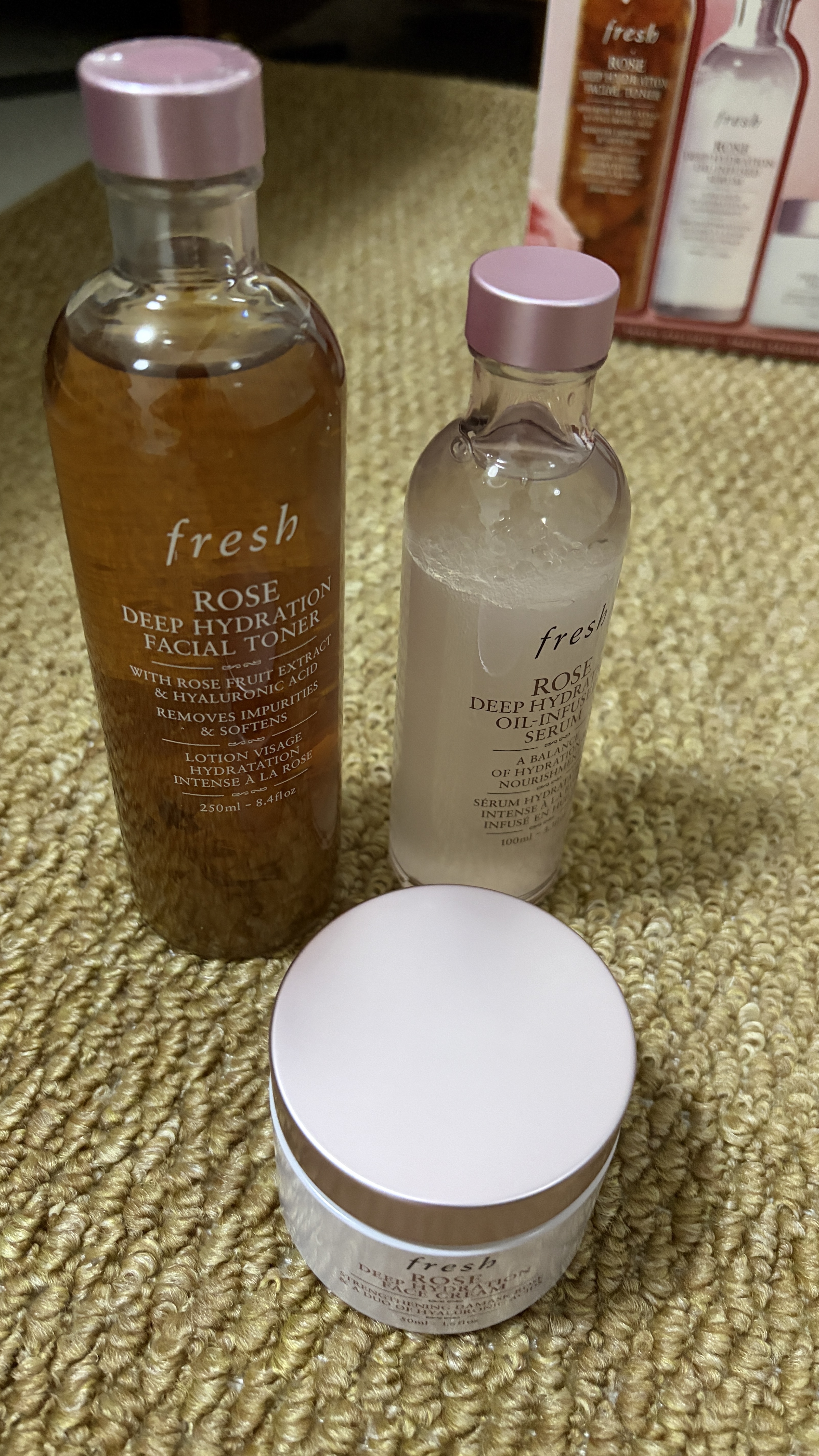 馥蕾诗（Fresh）玫瑰保湿护肤花瓣水250mL+精华100mL+面霜50mL【沃尔玛】 实拍图