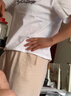 犹遇佳人棉麻裤子宽松遮肉显瘦百搭夏季新款薄款高腰女裤长裤休闲阔腿裤女 麻本色 【品牌专柜】 XL 建议120-130斤 实拍图