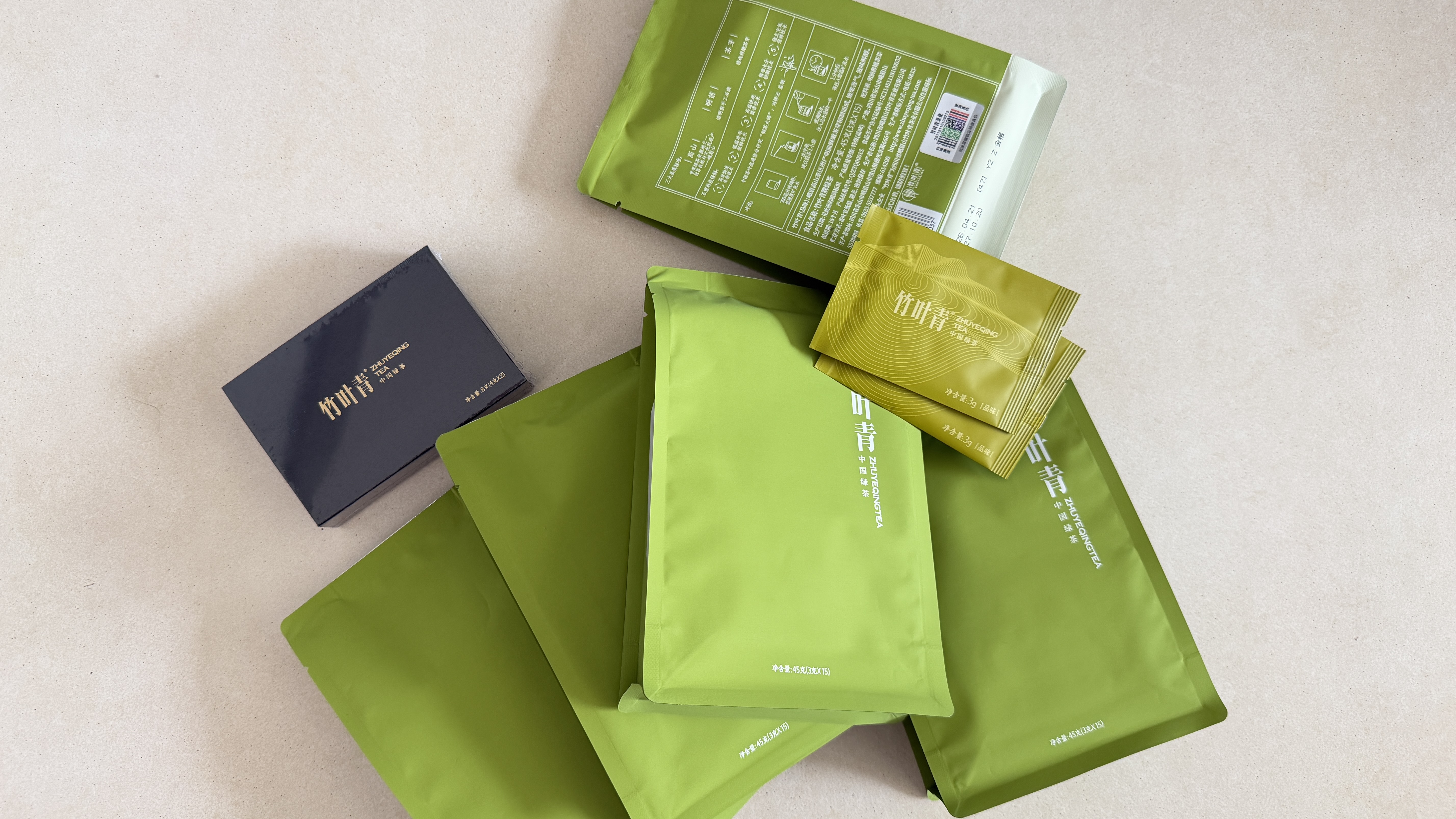 竹叶青绿茶品味 峨眉山茶特级45g 2026春茶明前茶袋装茶叶自己喝1416 实拍图