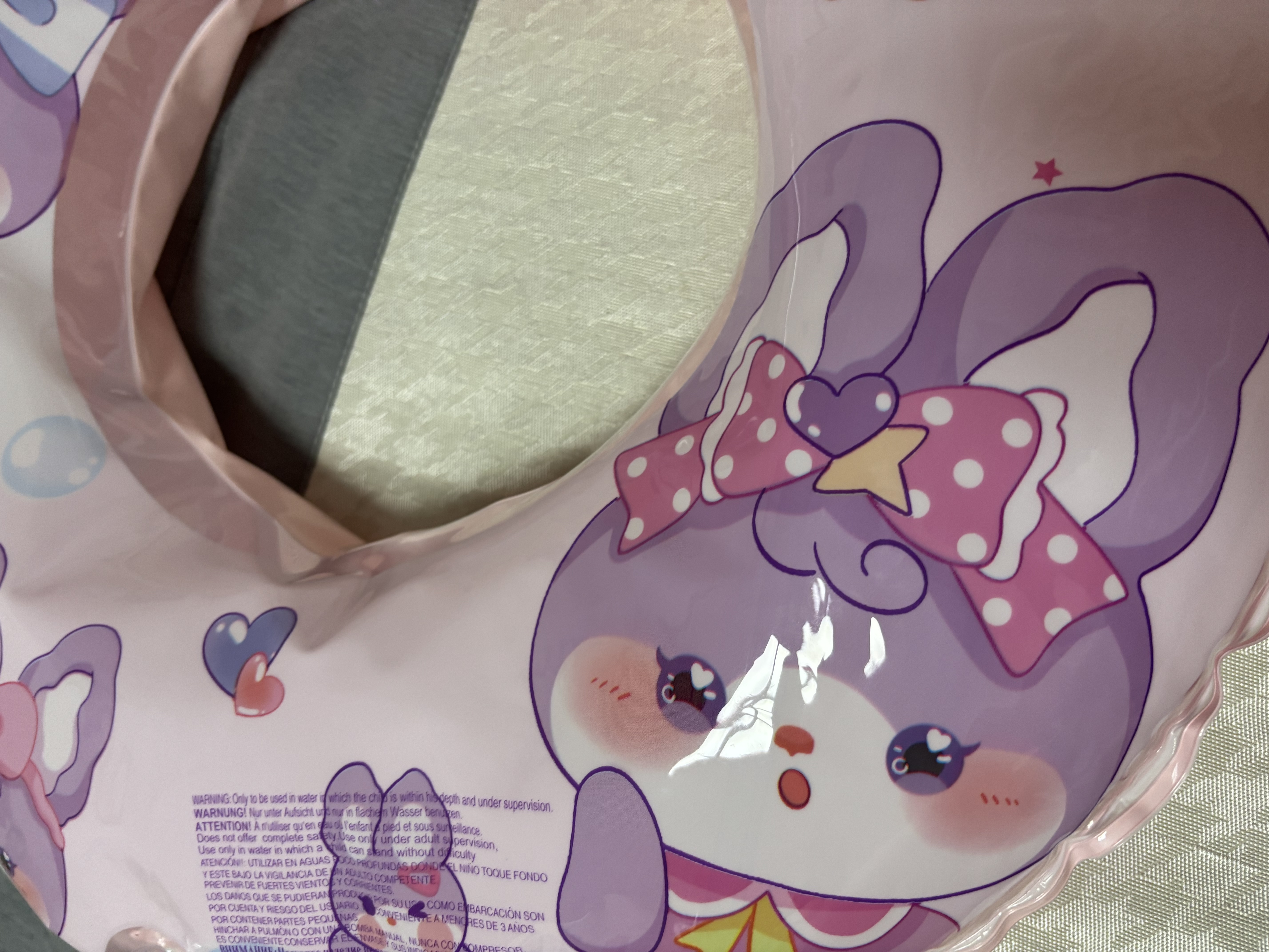 361°儿童游泳圈加厚款泳圈防侧翻女童初学者宝宝充气腋下圈 实拍图