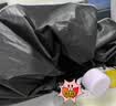 天堂伞 防紫外线晴雨伞三折 便携黑胶遮阳太阳伞晴雨两用 粉紫 实拍图