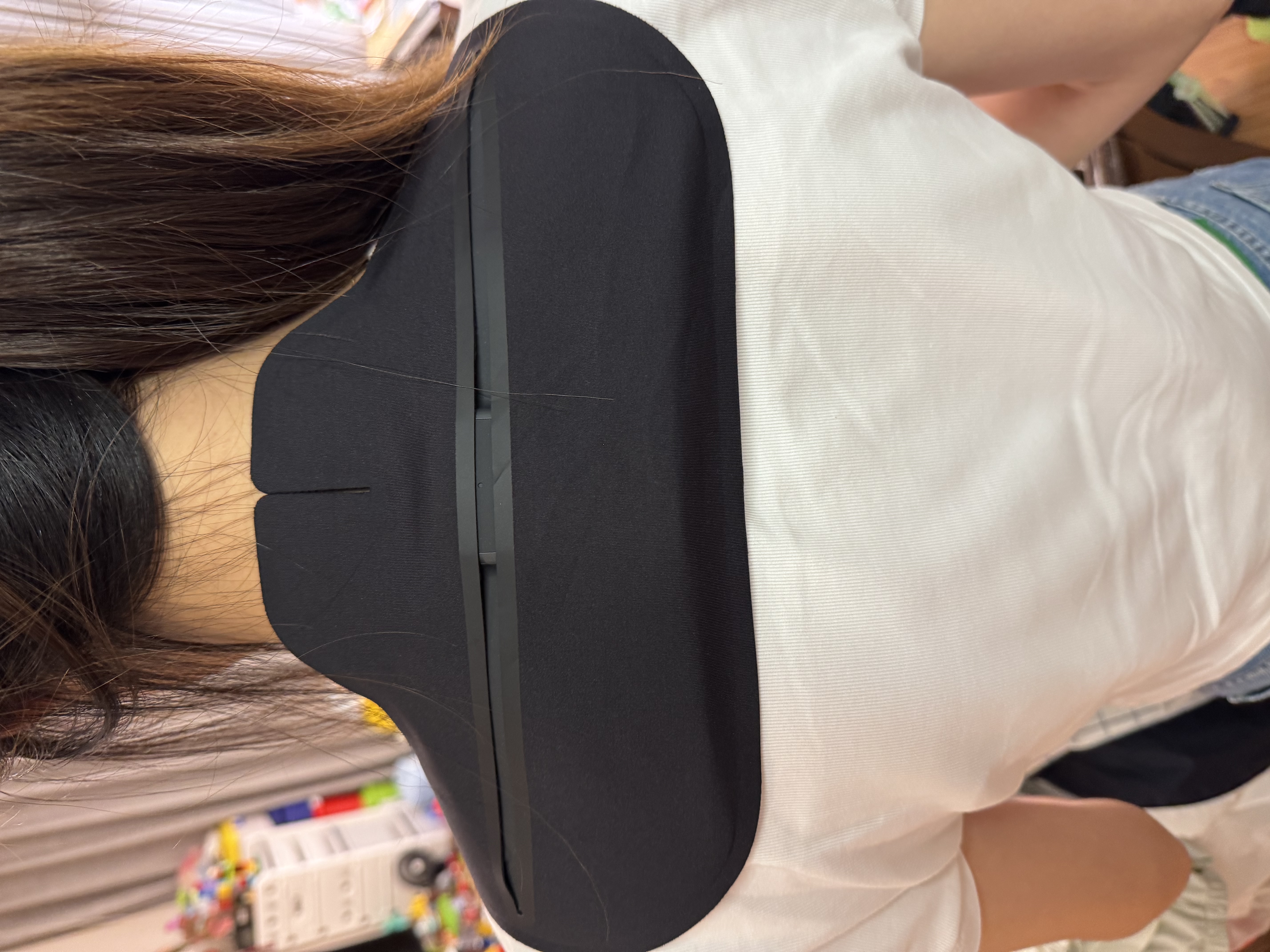 松下（Panasonic）日本小V领3D pro版颈椎按摩仪肩颈腰斜方肌高频脉冲智能披肩生日礼物送父母男女友公司年会礼品 EW-RAE50腰带款【赠高档礼盒】羽织黑 实拍图