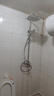 法恩莎（FAENZA）三功能旋钮淋浴顶喷手持可升降易洁硅胶花洒【银】F2M8842CP 实拍图