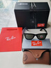雷朋（RayBan）七夕情人节礼物太阳镜男女款全框偏光墨镜开车眼镜骑行镜0RB2140F 901/58黑色框绿色镜片 尺寸54 实拍图