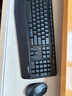 罗技（Logitech）MK345无线办公键鼠套装 宽大掌托 舒适键入体验 全尺寸 带无线2.4G接收器 黑色 实拍图