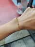 中国黄金（CHINA GOLD）双层满天星黄金手链女999足金七夕情人节礼物送女朋友老婆 金重约2.1g【足金手链】 实拍图