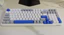 雷柏（Rapoo）V700DIY-98升级款 三模客制化无线机械键盘gasket结构7层填充消音全键热插拔键盘 白灰蓝(弹白轴) 实拍图
