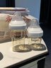 HEGEN海格恩新生儿防胀气奶瓶1-6个月以上ppsu仿母乳宽口径婴儿奶瓶 150ml+ 240ml （白）1-6月 实拍图