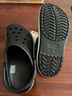 卡骆驰（CROCS）贝雅卡骆班洞洞鞋|205089 黑色/白色-066   37 /38(230mm)   实拍图