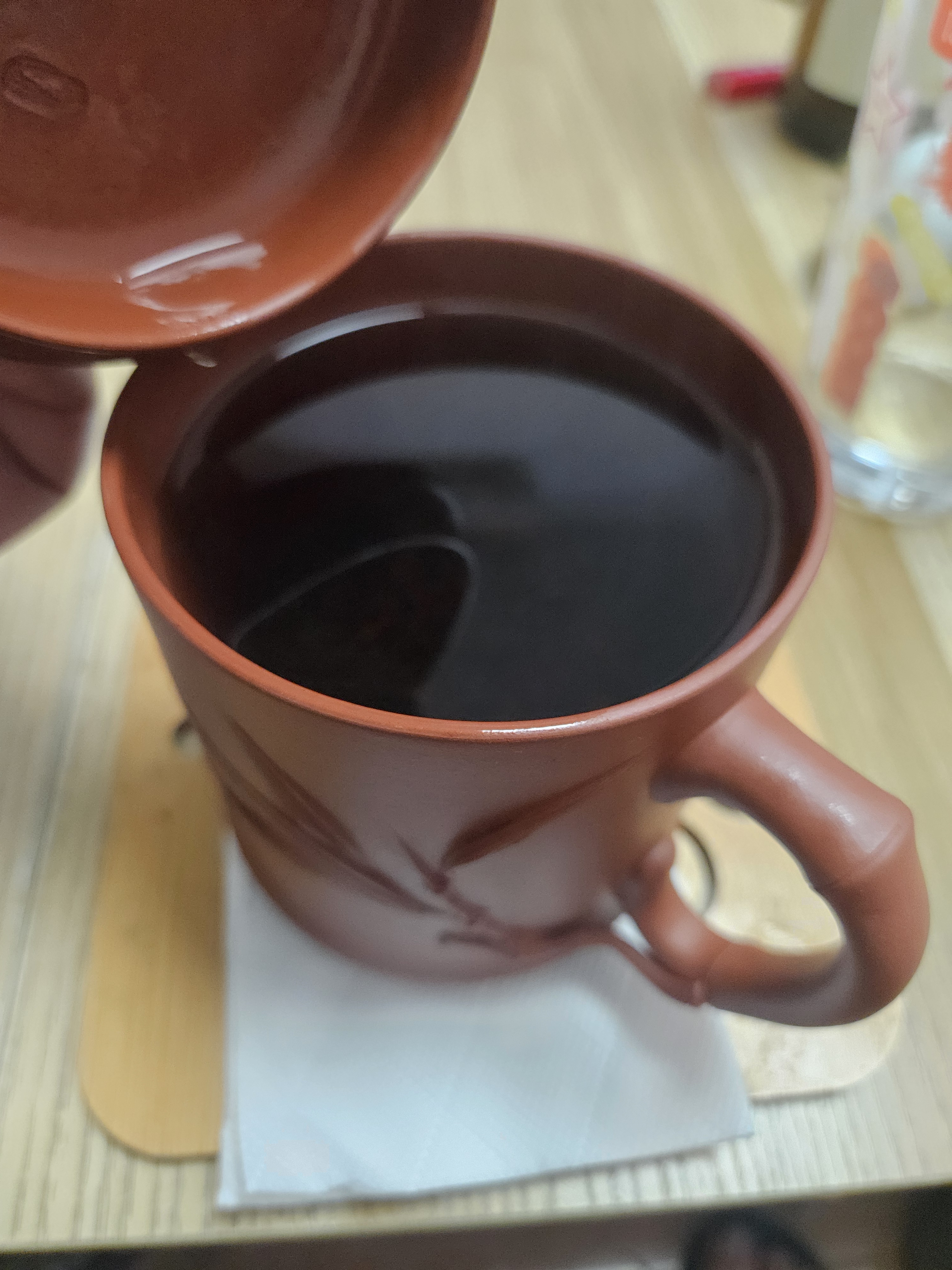 百年利永宜兴紫砂盖杯纯全手工原矿清水泥竹筠杯功夫茶具男士办公泡茶水杯 实拍图
