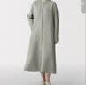 MUJI 女式 汉麻水洗 长袖衬衫连衣裙 女装裙子 26年春季 BC2R2A6S 烟熏绿色 L （165/88A） 实拍图