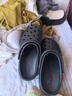 卡骆驰（CROCS）新款厚底云朵洞洞鞋送女友礼物206750 黑色   37-38 实拍图