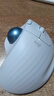 罗技（Logitech）ERGO M575 S无线蓝牙鼠标 无线轨迹球鼠标办公 人体工学鼠标双模 Mac笔记本电脑电池款USB家用鼠标 M575 S珍珠白（升级轻音） 实拍图