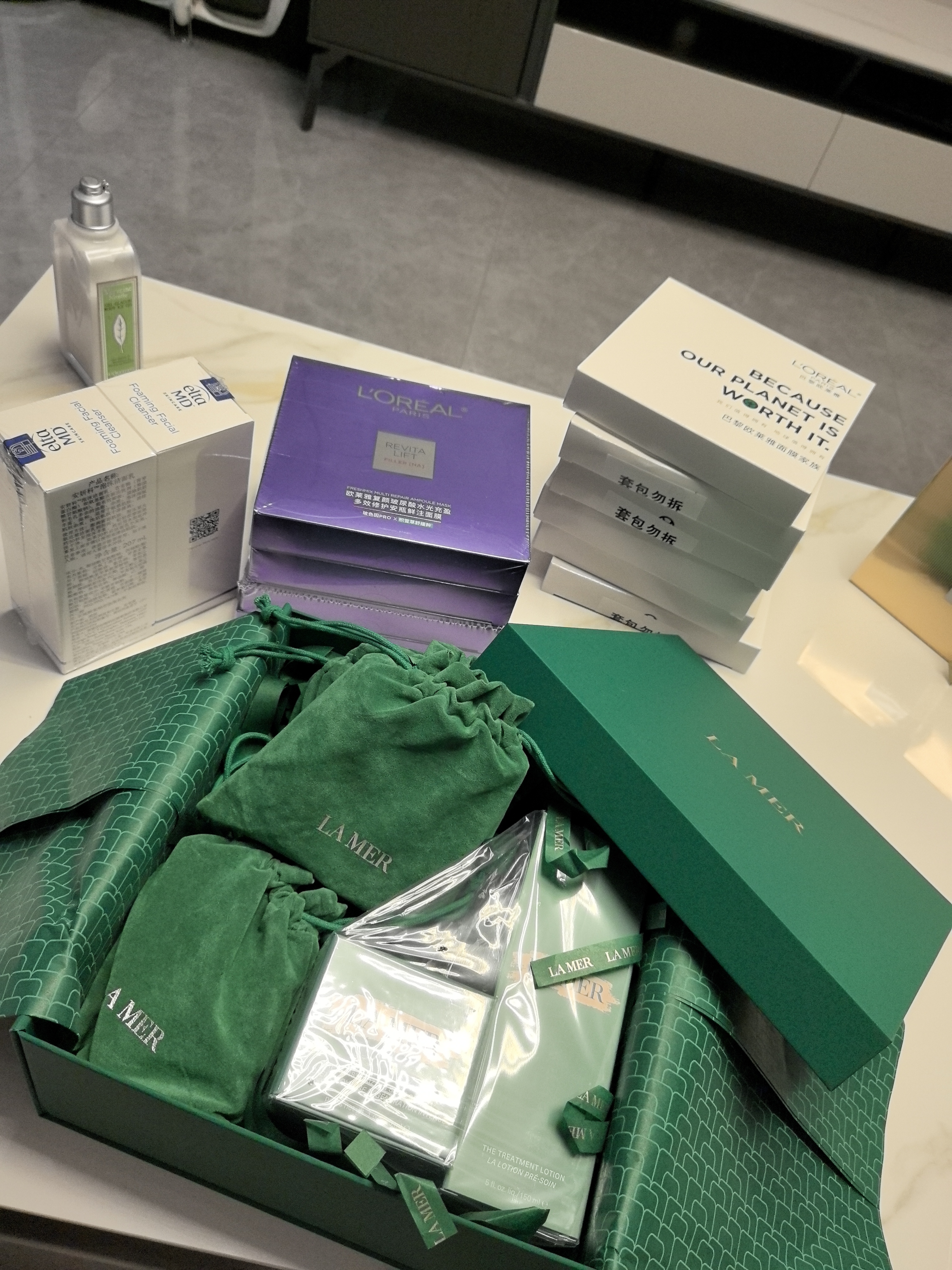 欧莱雅安瓶面膜4.0含赠到手55片保湿修护舒缓护肤品七夕礼物 实拍图