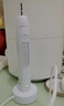 飞利浦（PHILIPS）声波电动牙刷钻石3系 5倍洁齿5种模式 洁净亮白2刷头 七夕情人节礼物送男士/女友 HX5181/01白 实拍图