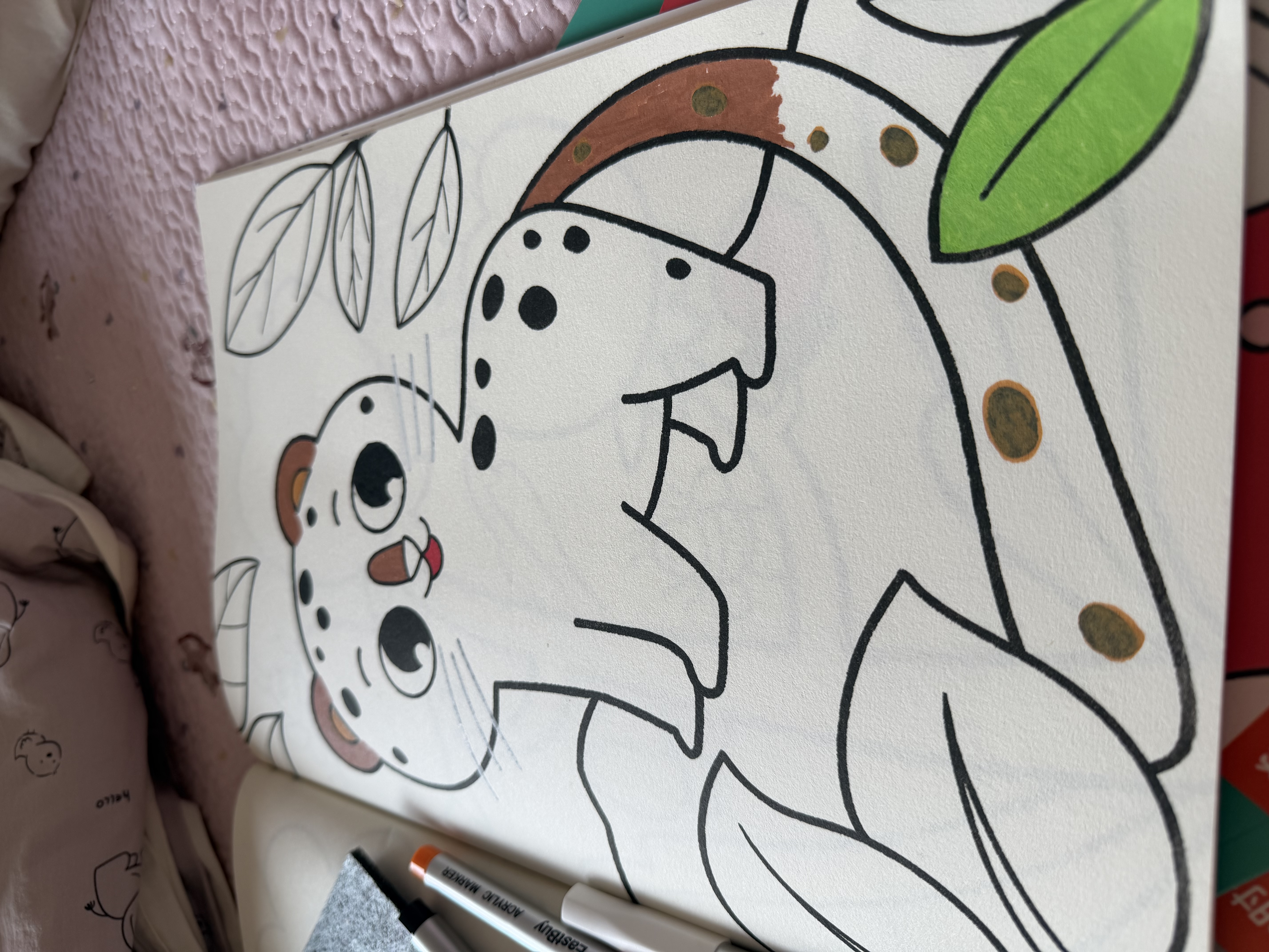 时光学创意涂色大画本幼儿园创意涂鸦儿童玩具绘画本男孩女孩生日礼物 实拍图