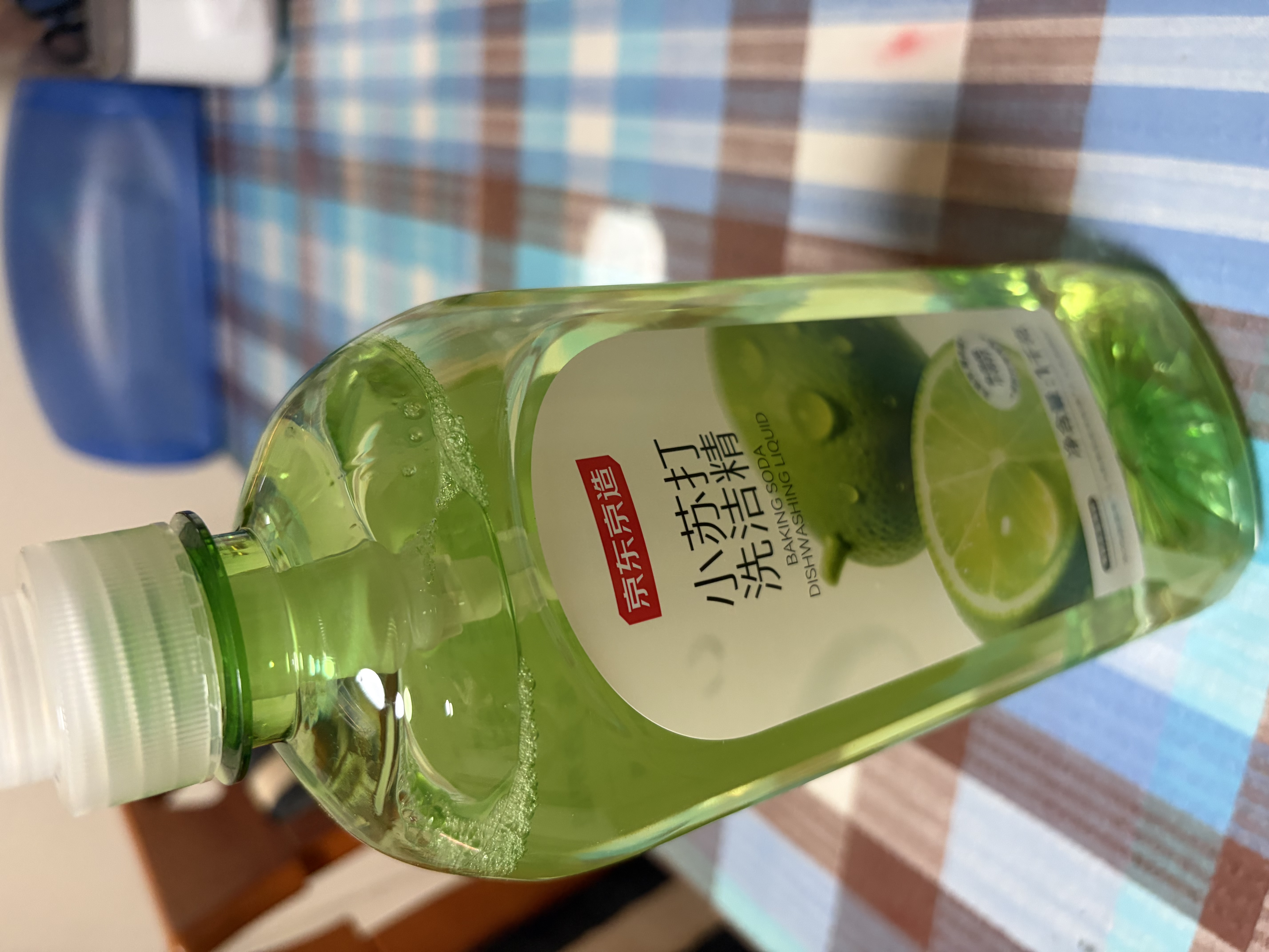 京东京造小苏打洗洁精1KG 食品级不伤手洗涤灵99.9%除菌 去农残 柠檬祛味 实拍图