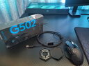 罗技（G） G502 HERO主宰者 有线鼠标 游戏鼠标  g502hero  可配重HERO引擎 礼盒送男友 RGB炫彩灯光 G502HERO+鼠标垫 实拍图