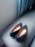千百度【静音系列】女鞋秋新时装单鞋异形跟职业高跟通勤大码 黑色 39 晒单实拍图