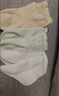 全棉时代儿童袜子7A抗菌婴幼儿宝宝纯棉透气中筒袜 咖蓝白 10-12cm 实拍图