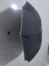 天堂伞 加大雨伞三折 经典商务伞格纹10骨加大雨伞男女 黑色 实拍图