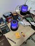 惠普（HP）电脑音响蓝牙音箱 家用室内无线低音炮 高音质小型音响哈曼琉璃水晶幻彩发光灯效 宵响黑金典藏款 实拍图