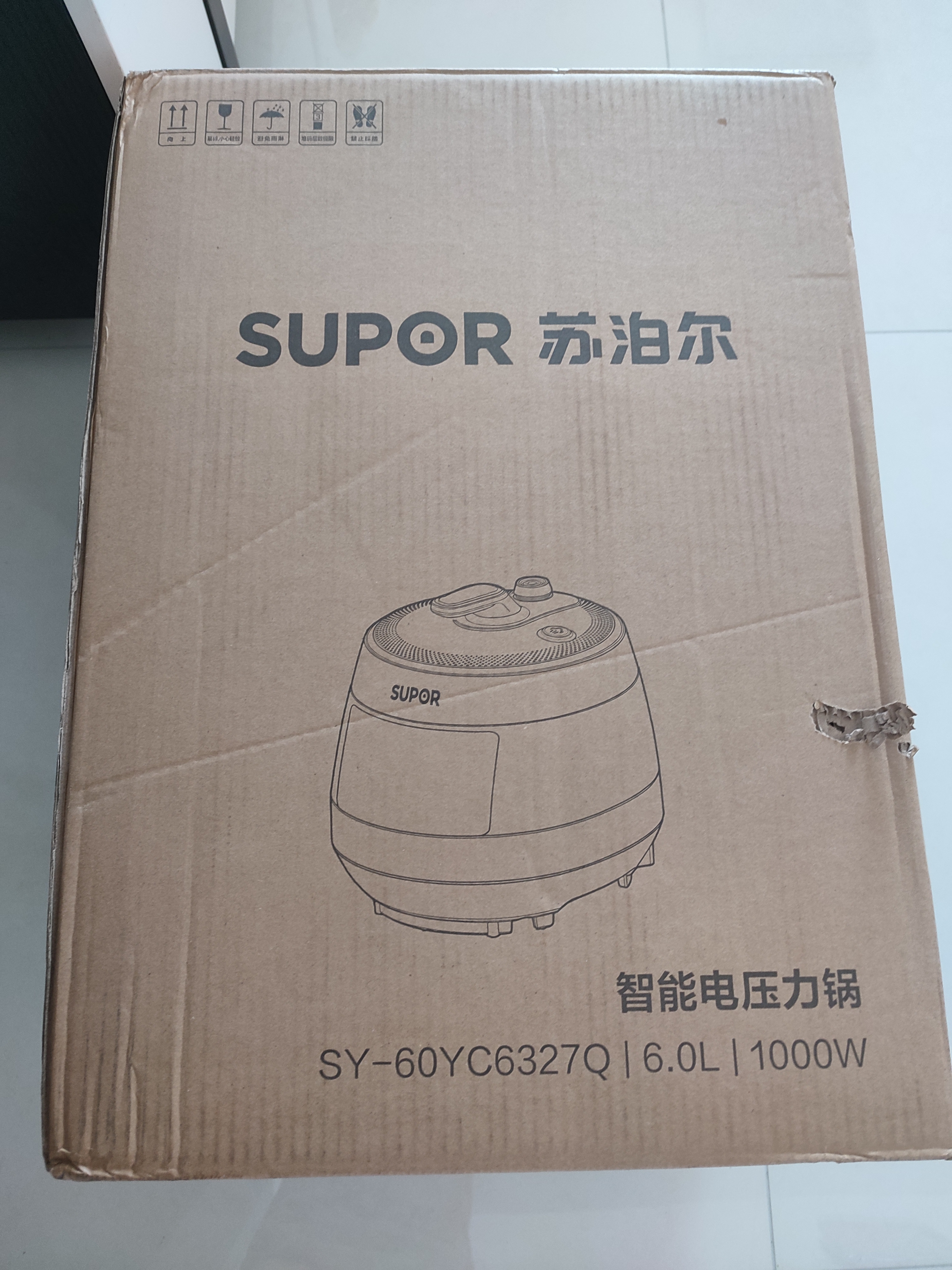 苏泊尔（SUPOR）6升大容量 5-6人电压力锅电高压锅电饭煲电饭锅煮饭锅 有钛内胆 智能预约SY-60YC6327Q 实拍图