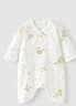 童泰【孕妈有礼-会员39.9元】婴儿衣服连体衣新生儿宝宝服纯棉春夏季 黄色贝贝熊（夏季款/纯棉） 66cm 实拍图